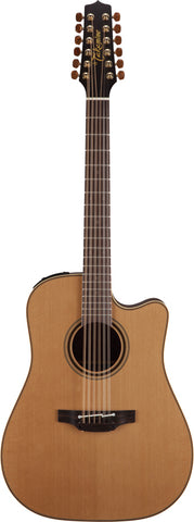 Takamine Pro Series 3 Dreadnought 12 String AC/EL Guitar with Cutaway in Natural Satin Finish