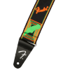 Fender NEON MONOGRAMMED STRAPS Green and Orange