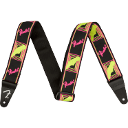 Fender NEON MONOGRAMMED STRAPS Pink and Yellow