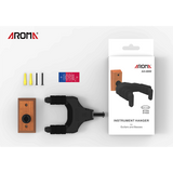 Aroma Locking Guitar Wall Hanger Wood screw-in Mount [AH-89W]