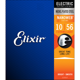Elixir 12057 Nanoweb Electric 7 String Light 10-56