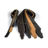 Franklin 3" Premium Black Padded Glove Leather Strap w/Natural Stitch