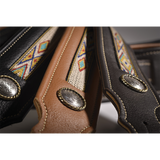 Franklin 2" Southwest Padded Glove Leather with Hitch Weave & Concho