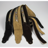 Franklin Southwest 2.5" Honey Suede with Hitch Weave & Natural Stitching