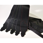 Franklin Original  3" Black Glove Leather with Silver Stitching
