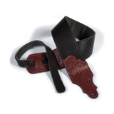 Franklin 3" Black Glove Leather with Tooled Red Ends