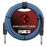 Kirlin IWC201BL 10ft Blue Entry Woven Instrument Cable [KIWC201BL-10]
