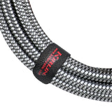 Kirlin IWCC201BK 10ft Black Entry Woven Instrument Cable with Chrome Ends [KIWCC201BK-10]