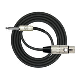 Kirlin KMP482PR Fem XLR to 1/4" Jack Microphone Cable 10Ft [KMP482PR-10]