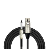 Kirlin KMP482PR Fem XLR to 1/4" Jack Microphone Cable 10Ft [KMP482PR-10]