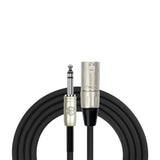 Kirlin 30FT Male XLR - 6.5 Stereo Jack Cable [KMP483PR-30]