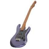 Levinson Sceptre Ventana Std Double Cutaway Metallic Purple SSS w Maple Board
