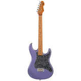 Levinson Sceptre Ventana Std Double Cutaway Metallic Purple SSS w Maple Board