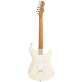 Levinson Sceptre Ventana Std Double Cutaway Olympic White SSS w Indian Laurel Board Left Handed
