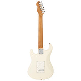 Levinson Sceptre Ventana Std Double Cutaway Olympic White SSS w Indian Laurel Board