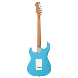 Levinson Sceptre Ventana Std Double Cutaway Sonic Blue SSS w Indian Laurel Board