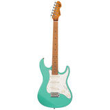Levinson Sceptre Ventana Std Double Cutaway Sea Foam Green SSS w Maple Board