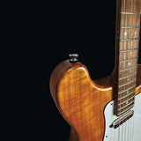 Pratley AP11 Double Cut Solid Body Electric Single Coil Natural Amber [PRAP11-NA]