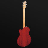 Pratley Indigo Single Cutaway Solid Body Electric Mini Humbuckers Natural Red [PRINDI-M22-NR]