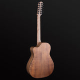 Pratley Classic Series OM Cutaway Model All Solid Tasmanian Blackwood - 12 String