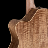Pratley Premier OM Cutaway All Solid Maple Smoke Burst Top Electric