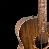 Pratley Premier OM Cutaway All Solid Maple Smoke Burst Top Electric