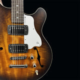 Pratley RBJ22 Double Cut Semi-Hollow Electric Humbucker Vintage Burst [PRRBJ22-VB]