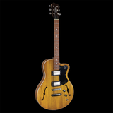 Pratley Electric Semi-Hollow Vintage Yellow Single Cut SD Seth Lover HH Set
