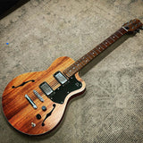 Pratley Electric Semi-Hollow Blackwood Single Cut SD Phat Cat P90 Set
