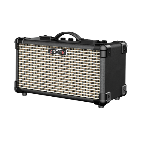 Aroma TM15BK 15W Black Electric Guitar Rechargeable Amplifier