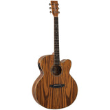 Tanglewood Reunion Pro Solid top all Zebrano Super Jumbo C/E [TRU7-CE-AZ]