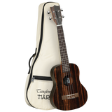 Tanglewood TWT19B Tiare Tenor Ukulele All Figured Ebony w/Gig Bag