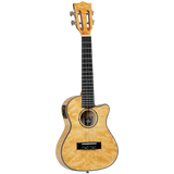 Tanglewood TWT29E Tiare Concert Tennessee Honey Gloss Quilted Maple Cutaway Ukulele w/Pick Up