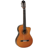 Tanglewood TWEMDC5 Enredo Madera Dominar Solid Cedar Top Classical Cutaway/Electric Guitar