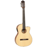 Tanglewood TWEMDC6 Enredo Madera Dominar Solid Spruce Top Classical Cutaway/Electric Guitar