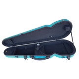 VIVO Shaped Case Aqua Blue - for 4/4 Violin / 14" Viola