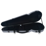 VIVO Shaped Case Brushed Silver - for 4/4 Violin / 14" Viola 