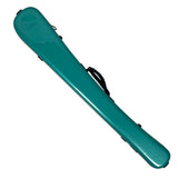 Vivo Bass Bow Case German/French Fits 2 Bows - Polycarbonate w/ Rosin Bag - Teal Green
