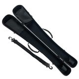 Vivo Bass Bow Case German/French Fits 2 Bows - Polycarbonate w/ Rosin Bag - Teal Green