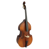 Vivo VIBSL1-34 Neo Plus 3/4 Double Bass Solid Top w/ Bag Antique Finish - Setup