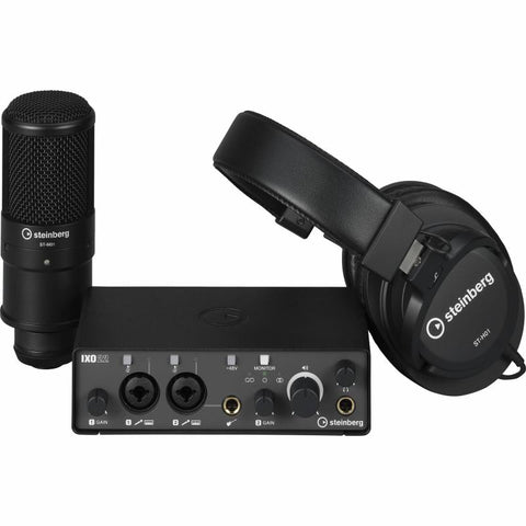 Steinberg IXO22B Recording Pack w/ ST-H01 Headphones, ST-M01 Microphone & Cable
