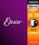 Elixir 11308 Nanoweb 80/20 Baritone 16-70 8 String
