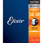 Elixir 12074 Nanoweb 7-String Electric  Light-Med 10-59
