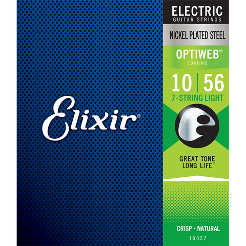 Elixir 19057 Optiweb 7-String Electric Light 10-56