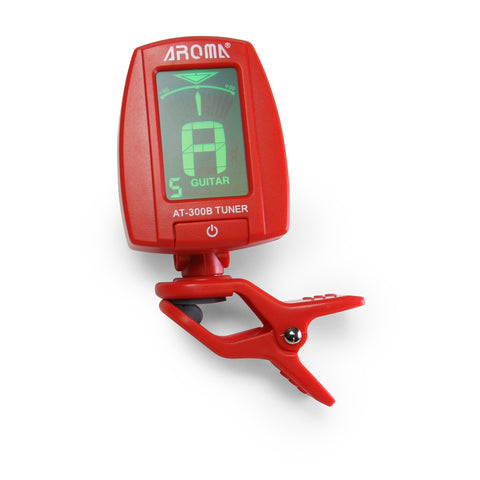 Aroma 300B Clip-on Chromatic Tuner Red