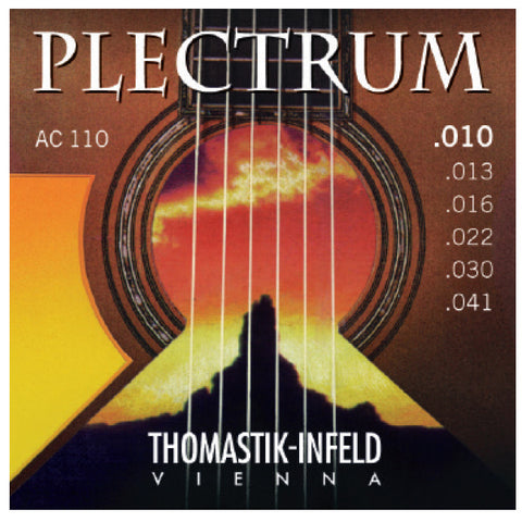 Thomastik AC110T Plectrum Bronze Acoustic Guitar Strings 10-41 Tin plated trebles