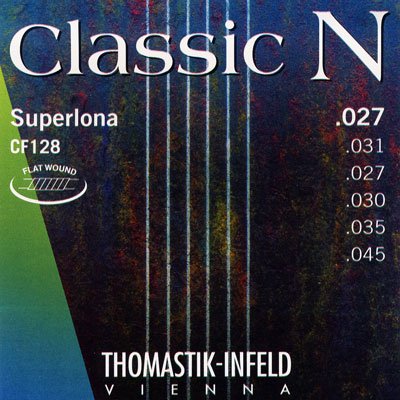 Thomastik CF128 Classic N Nylon Flat Wound Superlona chrome G