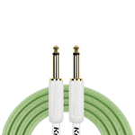 Kirlin KIPW201WGR-20 PVC Woven Guitar Cable 20Ft Green