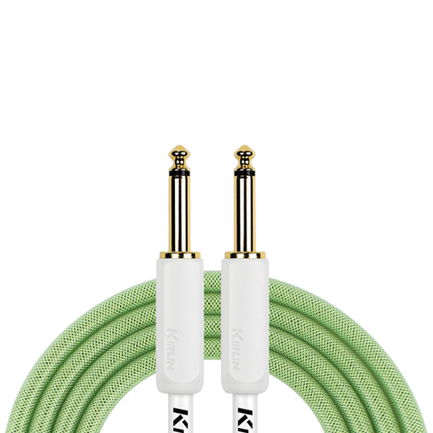 Kirlin KIPW201WGR-20 PVC Woven Guitar Cable 20Ft Green
