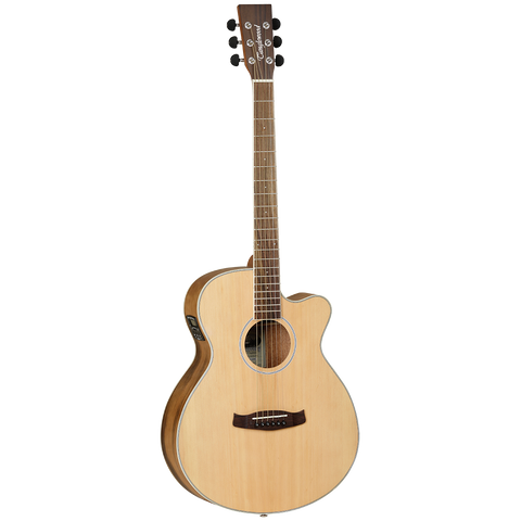 Tanglewood TDBTSFCEPW Discovery Exotic Superfolk C/E Pacific Walnut